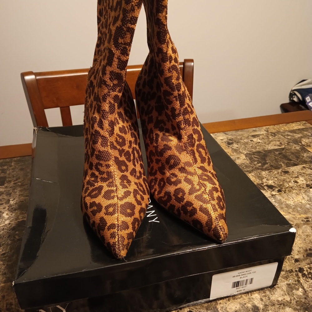 Leopard Print Ankle Boots